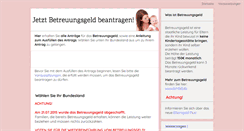 Desktop Screenshot of betreuungsgeld-beantragen.com