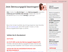 Tablet Screenshot of betreuungsgeld-beantragen.com